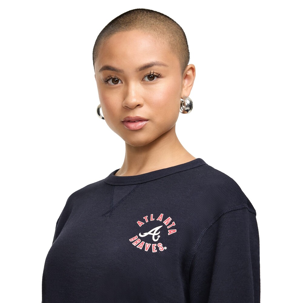 New Era Atlanta Braves Sport Night T-Shirt Women's Long Sleeve - Size XL